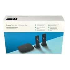 NEW! Ooma Telo Air 2 Phone Set Home Service w/ Cordless Handsets TELOAIR22HD3