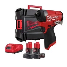 Milwaukee M12 FUEL FID2-602X 12v Gen III 1/4" Hex Brushless Impact Driver Inc 2x