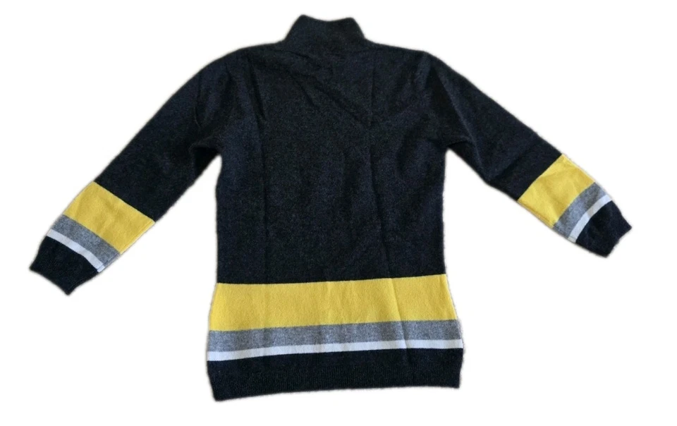 DAVID MEISTER Womens Cashmere Made In Dubay Multicol Turtleneck Sweater Ls Sz S - Изображение 3 из 3