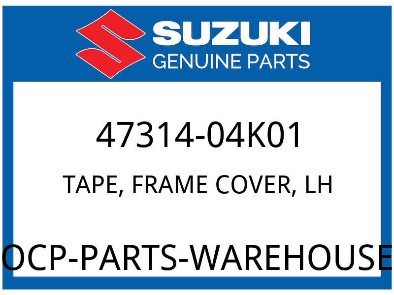 TAPE, FRAME COVER, LH