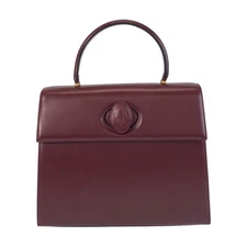 Cartier Must Line Leather Handbag 500783 Women Brown One Size