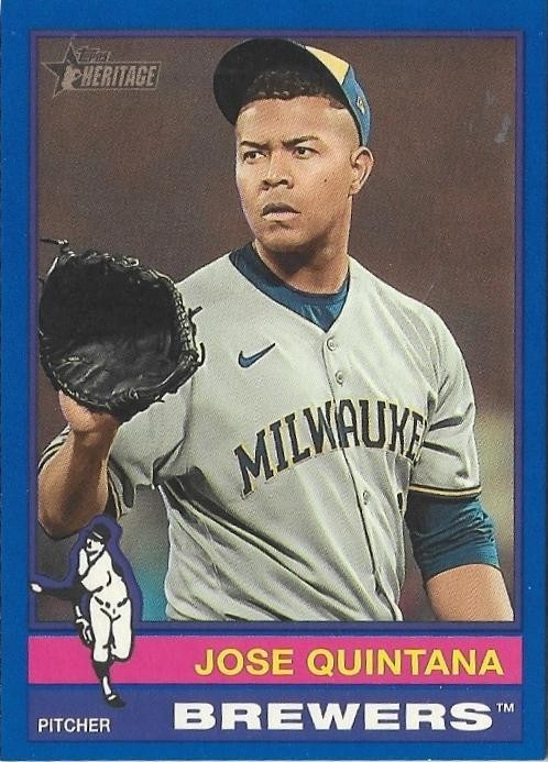 JOSE QUINTANA 2025 Topps Heritage High Number SP Dark Blue Border #721 🔥