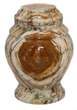 Small/Keepsake 15 Cubic Inch Grace Onyx Funeral Cremation Urn for Ashes