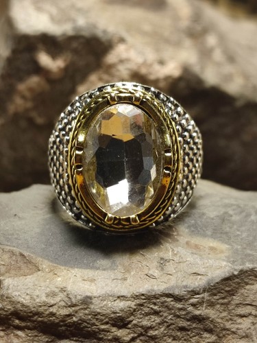 Damen Ring in Silber / Gold Gr 56 Königin Rubensdame im Retro antik Design - Picture 3 of 6