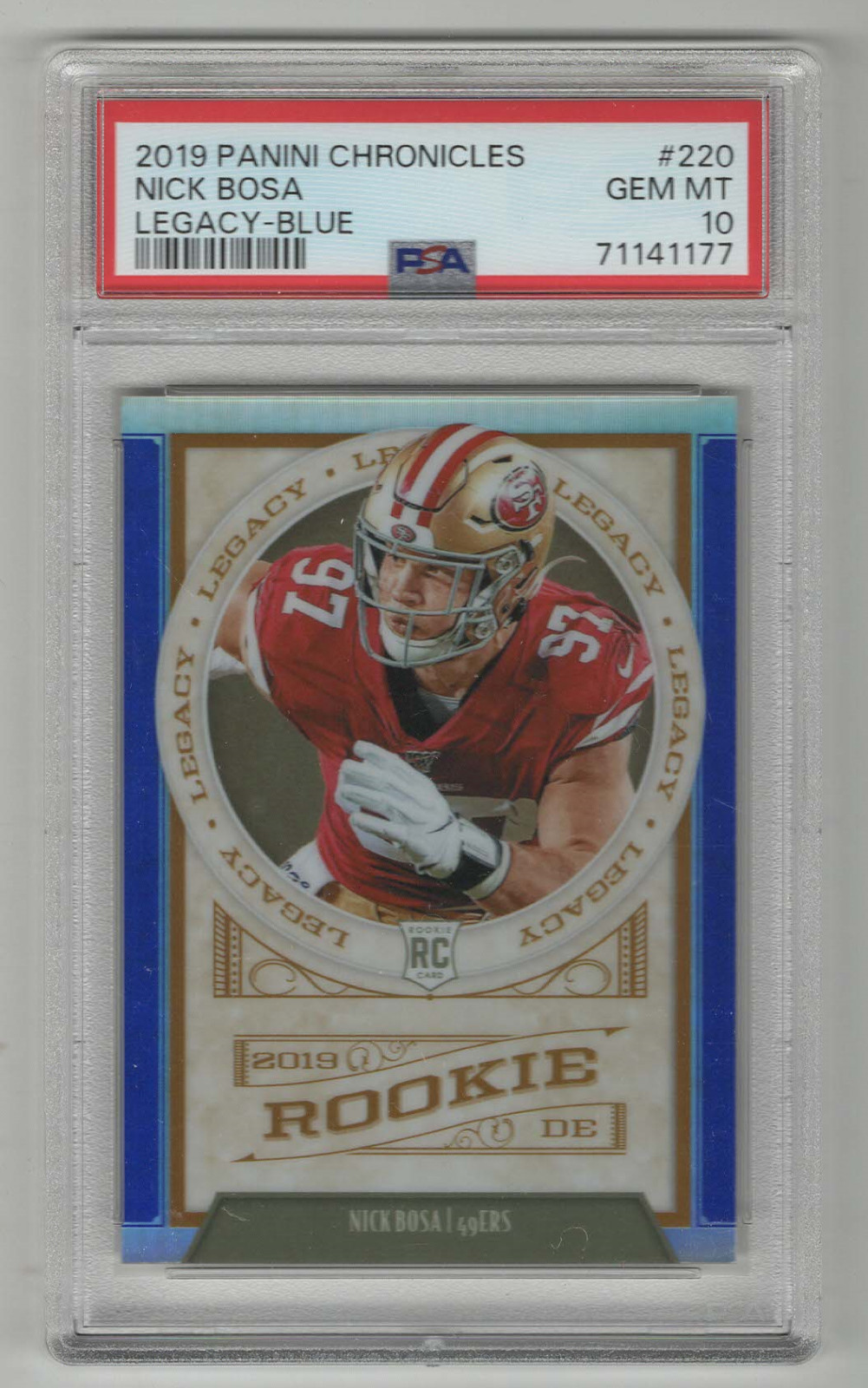 Nick Bosa Panini Chronicles Legacy #220 Blue