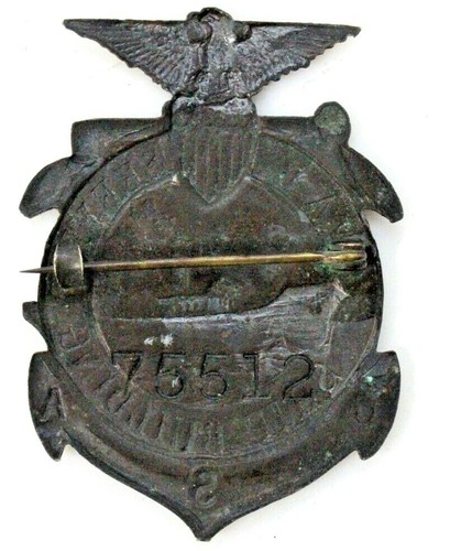 Insignia rara de constructores navales de servicio de guerra de la Segunda Guerra Mundial - Imagen 3 de 3