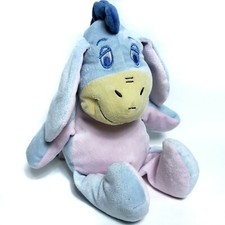 Baby Eeyore Plush Rattle Crinkle Ear Stuffed Animal 12" Disney Winnie the Pooh