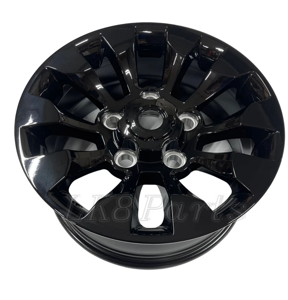 Rueda de aleación negra brillante 18x8 diente de sierra apta para Land Rover Defender Foto 3 de 4