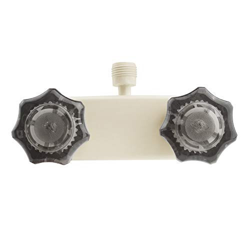 Box of 24 Dura Faucet DF-PL700S-BQ 4" Bisque Plastic Lav faucet w/Smoke Knobs - Foto 1 di 4