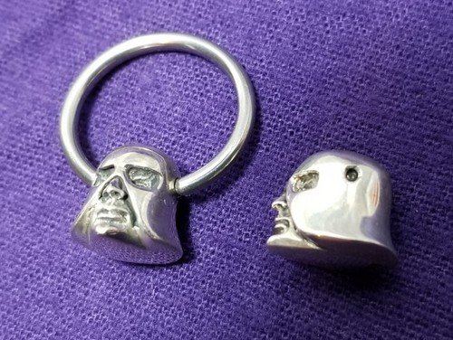 CBR Boia Cappuccio Hangman Charm Piercing Corpo Gioielli Anello Prigioniero Orecchio Capezzolo - Foto 4 di 7