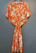 Indian Floral Print Kaftan 100% Cotton Hippie Maxi Women Nightwear Caftan Dress