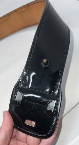 Dutyman 1031 Vollnarbenleder Dienstgürtel Größe 48 - schwarz Patton - 2,25" breit - Bild 4 von 9