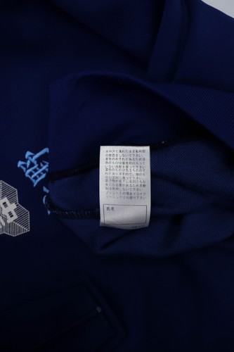Vintage Japan School Uniform Dark Blue Jersey Sport Track Top Pullover M-L - Picture 14 of 14
