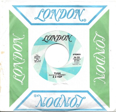 ZZ TOP  Tush / Blue Jean Blues  original 45 from 1975