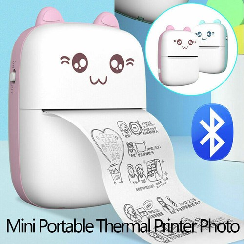 Mini Pocket Thermal Printer Bluetooth Phone Photos Label Printing Machine+5 Roll - Picture 4 of 15