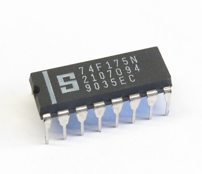 5 Stück 74F175N Quad D-type flip-flop with reset, Signetics