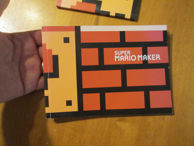 ONLY IDEA BOOK FROM SUPER MARIO MAKER  NINTENDO WII U AUTHENTIC ART ARTWORK READ