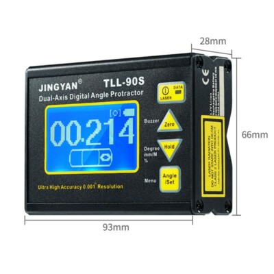 その他 anglear TTL-90S Magnetic Inclinometer Dual-Axis Angle Protractor Angle