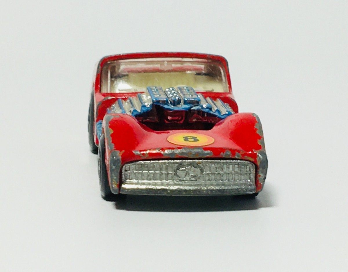 Vintage Old Diecast Toy Car, Lesney.matchbox  Superfast No.19 road Dragster (A)  , Made in England 1970
