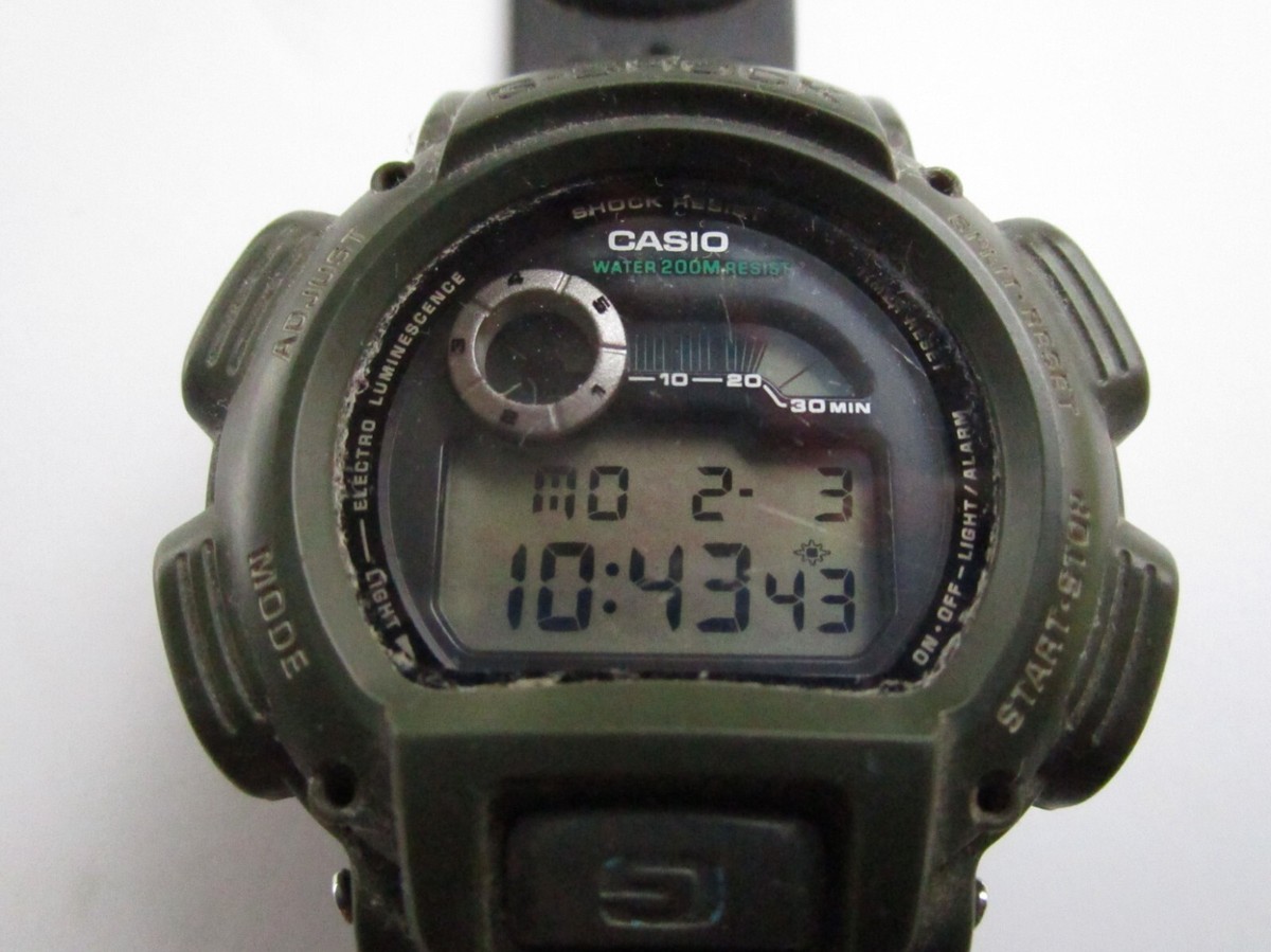 【ほぼ新品　激レア】DW-9000 G-LIDE 1627 G-SHOCK 美品 Casio G-Shock DW-9000 G-Lide Module 1627 Vintage 200M Watch