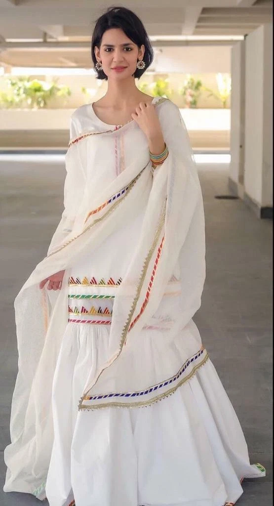 White clearance sharara dress