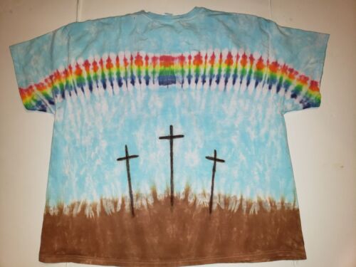 KIDS Handmade Tie Dye shirt CHRISTIAN - ANGEL or CROSS / 3 CROSSES - Picture 21 of 33