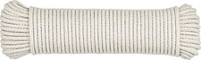 100 Ft Natural Cotton Rope, Clothesline Rope, 1/4 Inch General Purpose