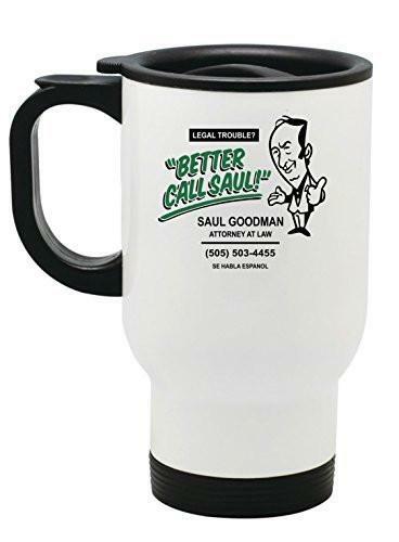 Better Call Saul Goodman Breaking Bad Lawyer Travel Mug 14 oz Stainless Steel - Picture 1 of 1