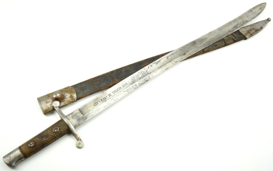 Antique Original 19th.c. Spanish Toledo 1893 Artillery Short SWORD