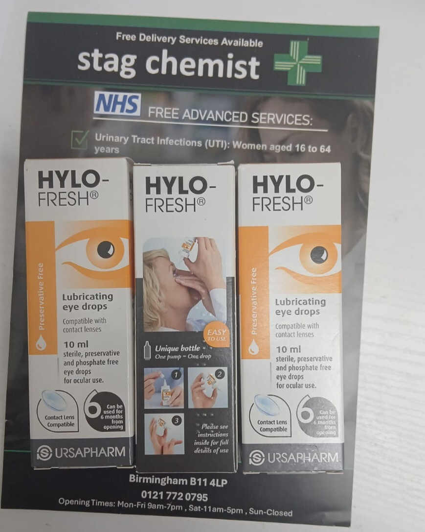 HYLO Fresh – Preservative Free - Soothing, Lubricating Eyedrops for Irritated