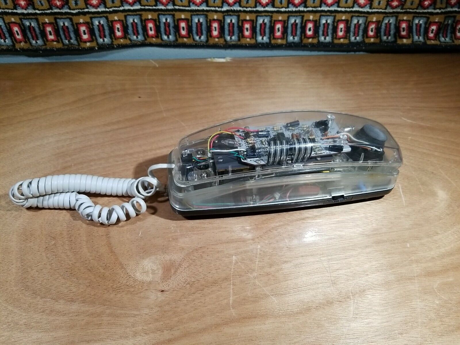 Vintage Lenoxx Sound HAC PH-1400 Clear Phone Telephone Landline Transparent VTG
