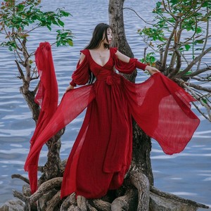 maxi robe rouge