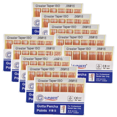 5Box Dental Endodontic Gutta Percha Points GP0.06 #15 - Picture 2 of 9