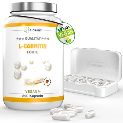L-Carnitin 320 Kapseln à 3000 mg INKLUSIVE PILLENBOX