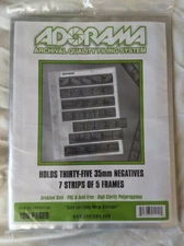 Adorama Archival 35mm Negative Pages Holds Seven Strips of Five Frames 100 Pack