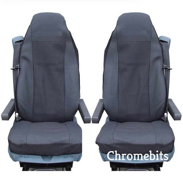 2/PAIR PREMIUM FABRIC TAILORED SEAT COVERS VOLVO TRUCKS FH12 FH 16 FL