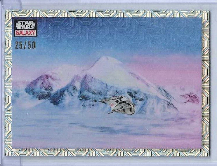 2023 Topps Chrome Star Wars Galaxy Daybreak on Hoth mOjO Refractor 25/50