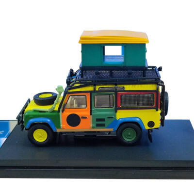 Master 1:64 para Land Rover Defender 110 Gulf Camping Camuflaje Diecast Modelos de coche en miniatura Colección de pasatiempos Regalos (Gulf Clean