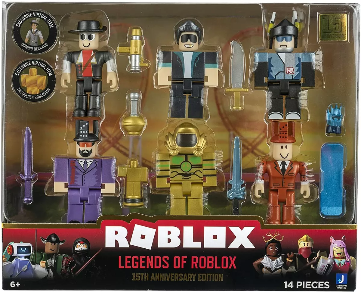 Roblox Action Collection - Legends of Roblox Six Figure Character Pack  [Includes Exclusive Virtual Item] 