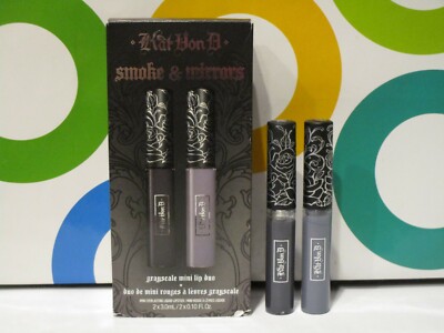 KAT VON D ~ SMOKE & MIRRORS GRAYSCALE MINI LIP DUO ~ 0.10 OZ EACH