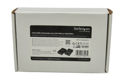 StarTech 4-Port USB 2.0 Extender 130ft (40m) USB Over Cat5 Cat6 Extender NIB