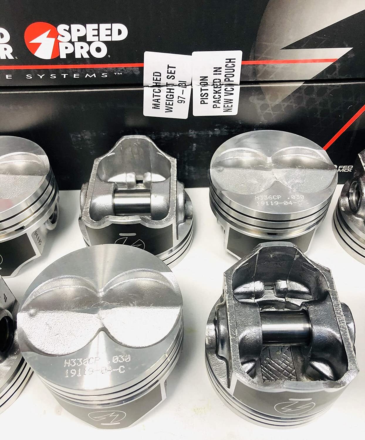 SPEED PRO Hypereutectic Coated Skirt Flat Top Pistons Set/8 Ford 5.8L