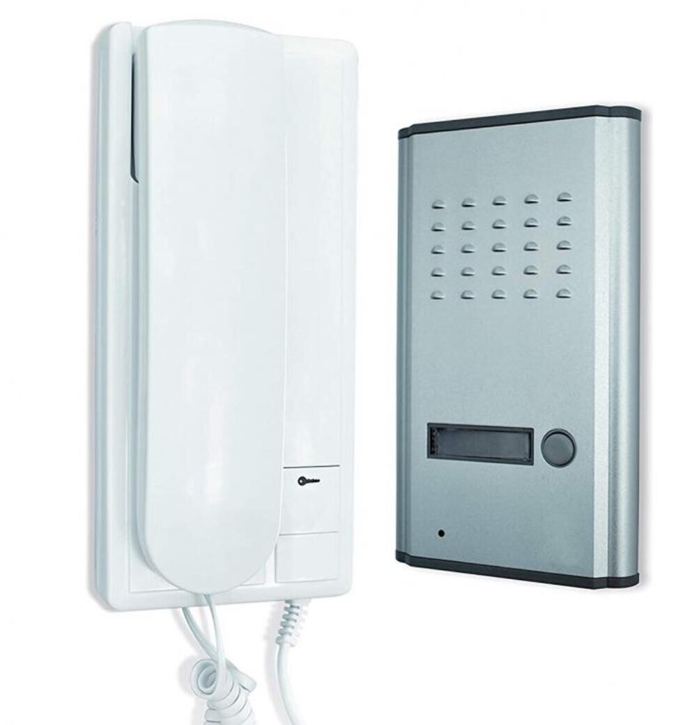 Kit Citofono Monofamiliare A 2 Fili Cornetta Con Apriporta