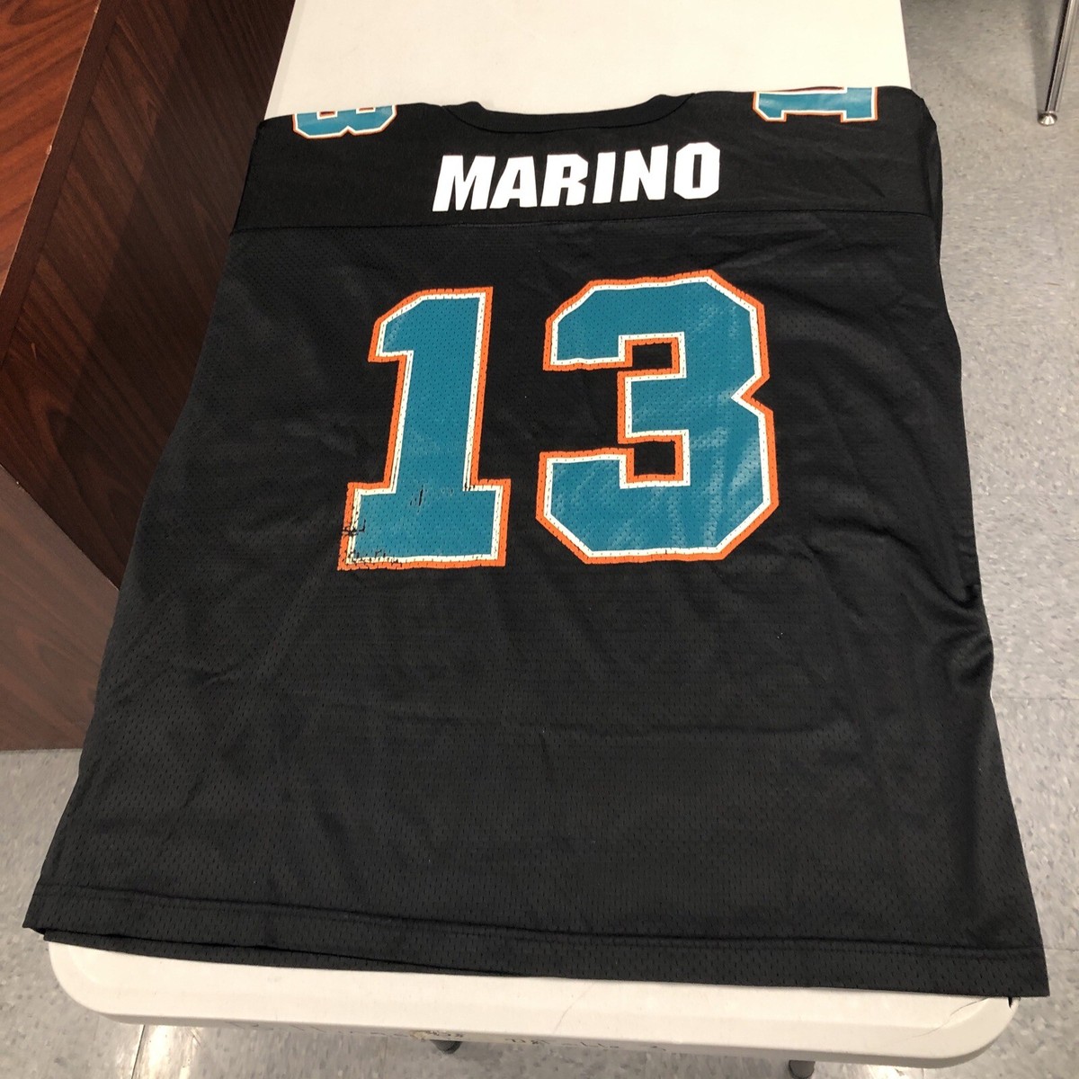 VINTAGE Starter Miami Dolphins Jersey Sz 48 Adult Black #13