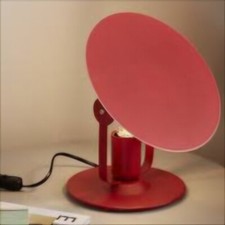 Table Lamp Light Kiranat Matt Red Modern Decor Metal IP20 Light By GoodHome