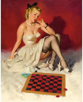 Gil Elvgren - Pinup Girl - Check and Double Check Now Don't Get Me in a Corner 19