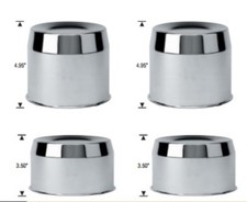 2 3.5 Short 2 4.95 Tall Chrome Wheel Rim Center Caps Fits 5.125 Dia Bore 2 3.5 Short 2 4.95 Tall Chrome Wheel Rim Center Caps Fits 5.125 Dia Bore