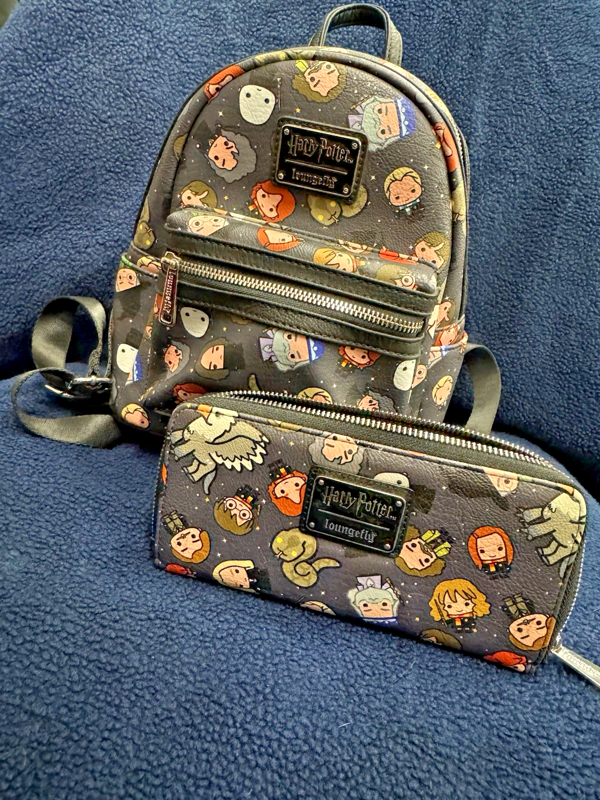 Loungefly Harry Potter Chibi Character All Over Print Backpack