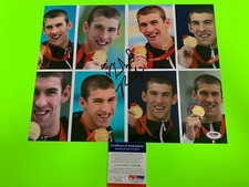 Michael Phelps 2008 Beijing Olympic Swimming 11x14 PHOTO Signed Auto PSA/DNA COA
