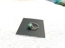 Vintage 925 Sterling Silver Ring Beautiful Stone Fitted Collectable - Size 7